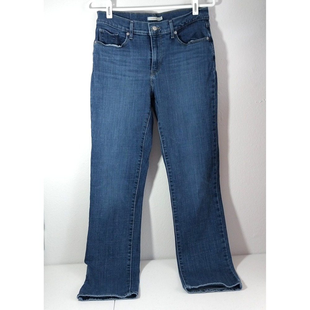 Levi's Classic Straight Jeans Womens 29x30 Blue Medium Wash 5 Pocket Denim Pants